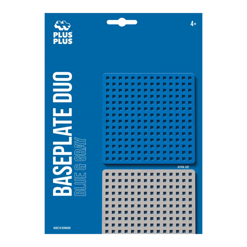 Plus-Plus - Baseplate Duo Blue/Grey