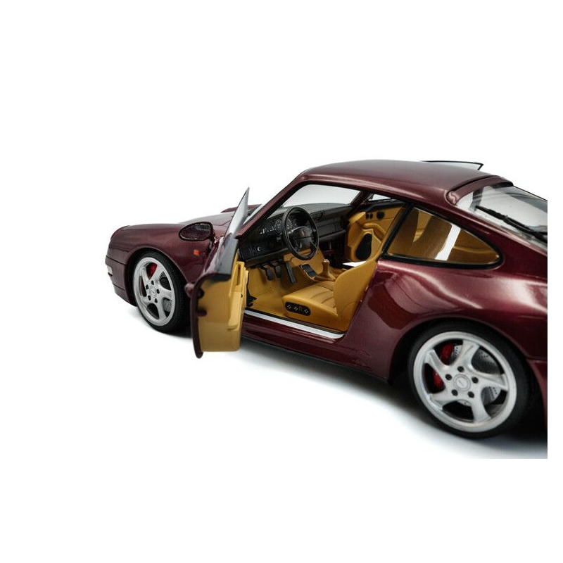 Porsche 911 (993) Turbo '97, rood - 1:18 - Solido