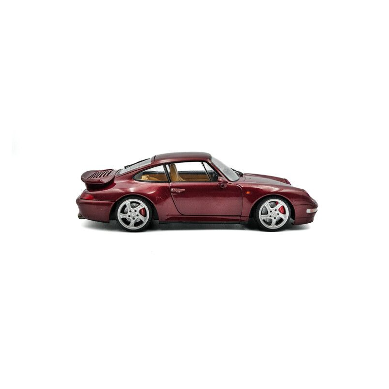 Porsche 911 (993) Turbo '97, rood - 1:18 - Solido