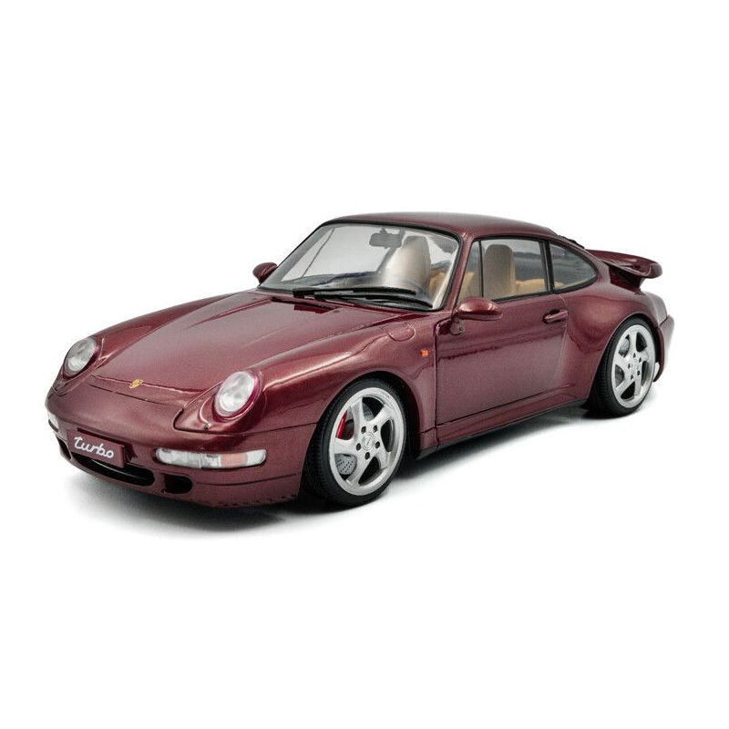 Porsche 911 (993) Turbo '97, rood - 1:18 - Solido