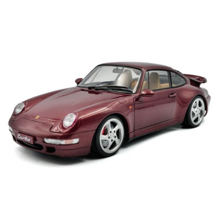 Porsche 911 (993) Turbo '97, rood - 1:18 - Solido