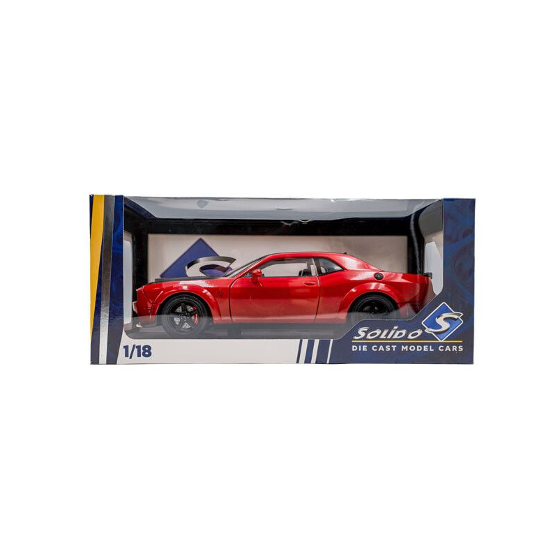 Dodge Challenger Demon Tor Red '23, rood - 1:18 - Solido