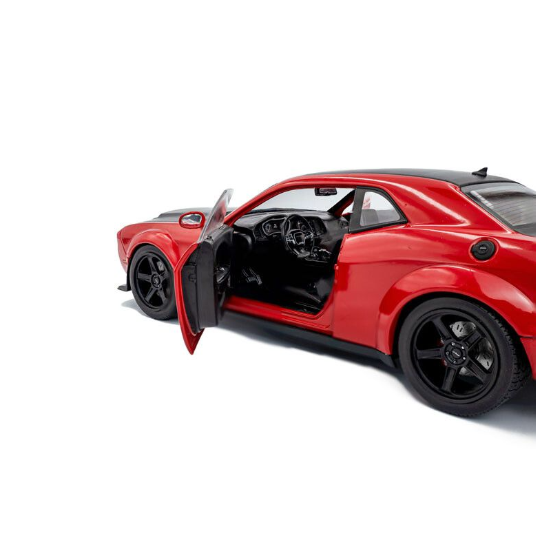 Dodge Challenger Demon Tor Red '23, rood - 1:18 - Solido
