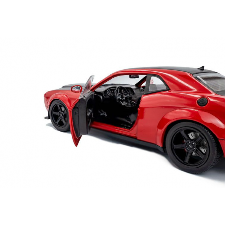 Dodge Challenger Demon Tor Red '23, rood - 1:18 - Solido