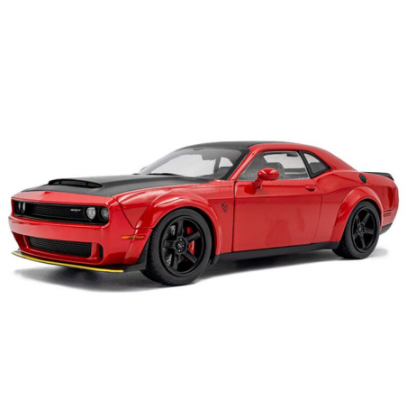 Dodge Challenger Demon Tor Red '23, rood - 1:18 - Solido