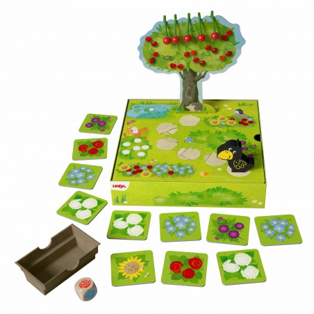 Boomgaardje de kersenoogst cooperatief memospel Haba Spellen