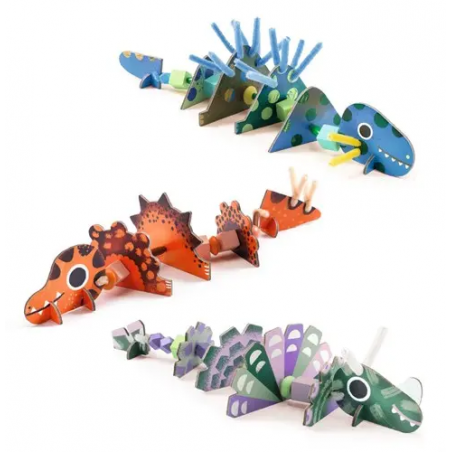 Djeco - Rijgen verschrikkelijke dino's