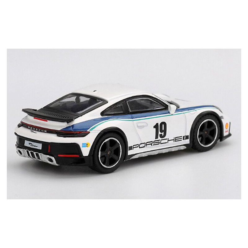 Porsche 911 (992) nr19 Dakar Rally D. Package 74 '24, 1:64, Mini GT (1009) (blister verpakking)