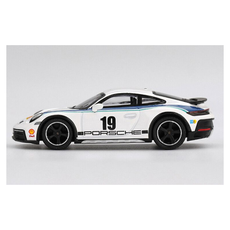 Porsche 911 (992) nr19 Dakar Rally D. Package 74 '24, 1:64, Mini GT (1009) (blister verpakking)