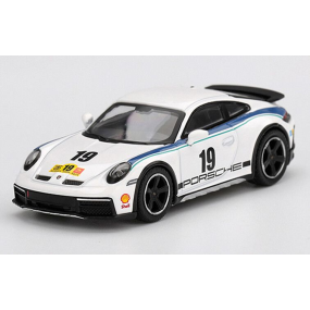 Porsche 911 (992) nr19 Dakar Rally D. Package 74 '24, 1:64, Mini GT (1009) (blister verpakking)