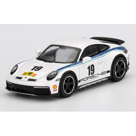 Porsche 911 (992) nr19 Dakar Rally D. Package 74 '24, 1:64, Mini GT (1009) (blister verpakking)