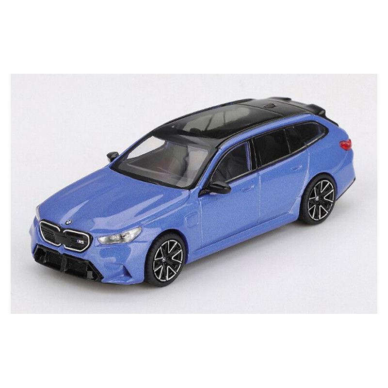 BMW M5 Touring (G99) '24, blauw metallic, 1:64, Mini GT (1080) (blister verpakking)