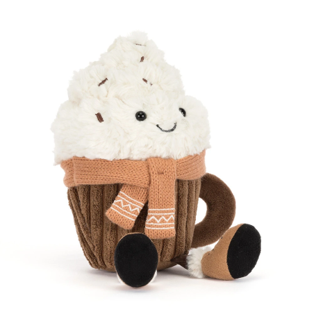 Amuseables Scarffles Hot Chocolate, Jellycat