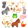 Djeco - Herbruikbare stickers dieren