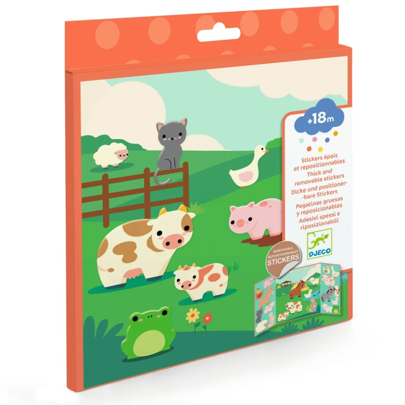 Djeco - Herbruikbare stickers dieren