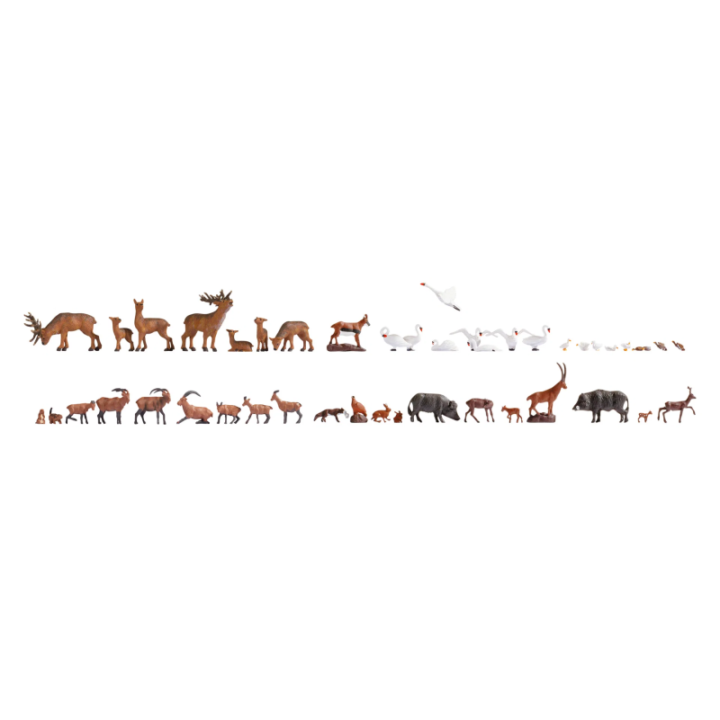 Wilde Dieren H0 (30 Figuren), Noch, 16053