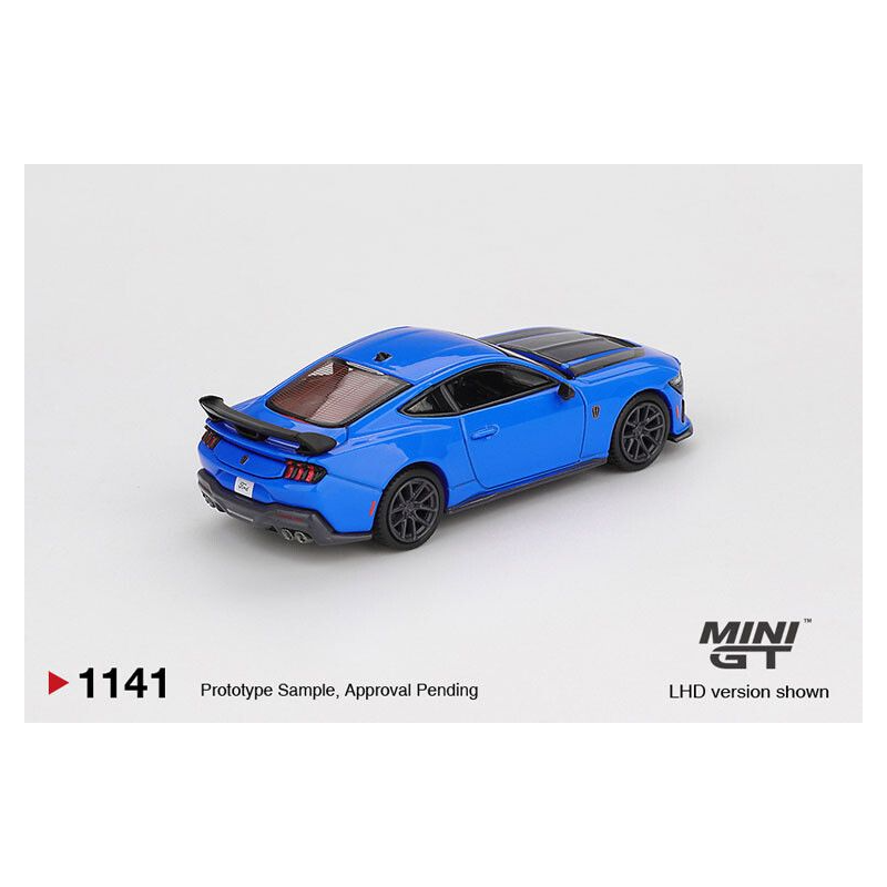 Ford Mustang Dark Horse Grabber '24, blauw 1:64, Mini GT (1141)