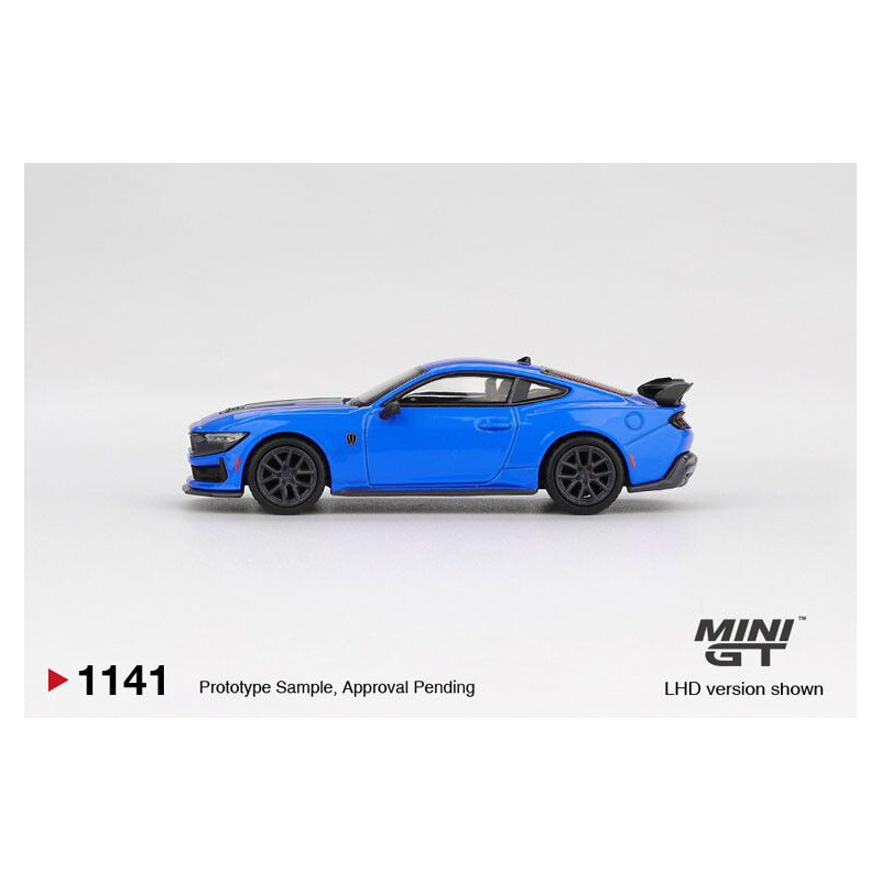 Ford Mustang Dark Horse Grabber '24, blauw 1:64, Mini GT (1141)