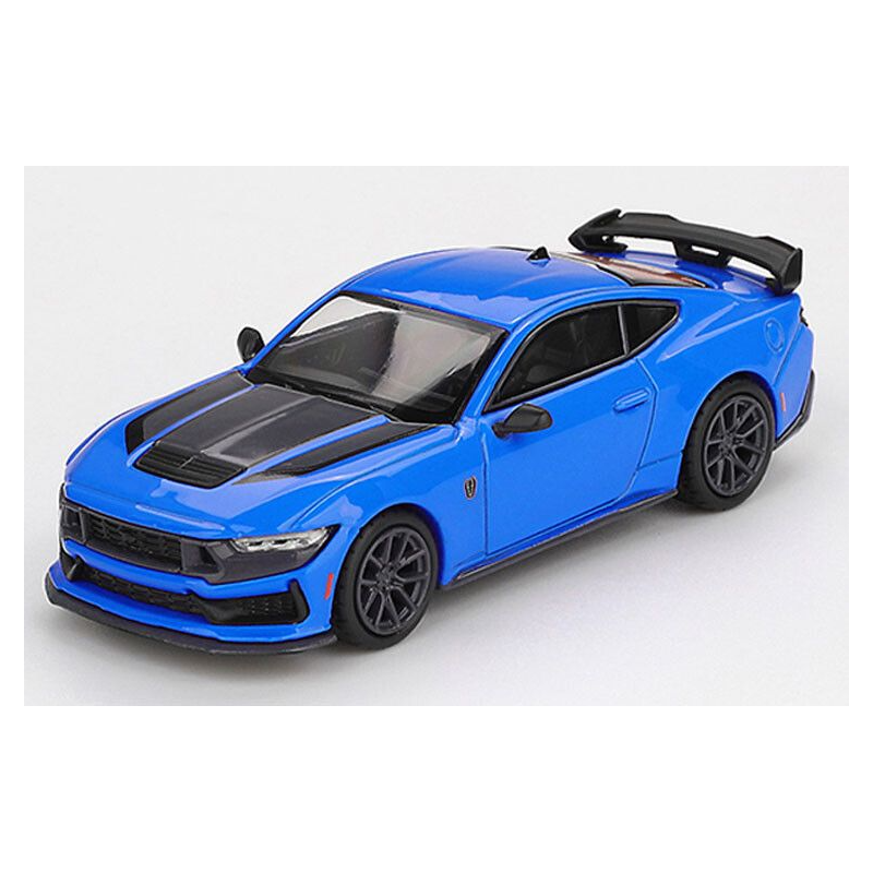Ford Mustang Dark Horse Grabber '24, blauw 1:64, Mini GT (1141)
