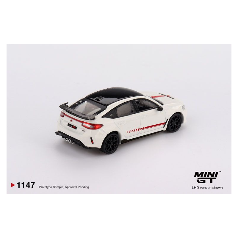 Honda Civix (FL-5) type R Ultimate Ed. Champ. '25, wit 1:64, Mini GT (1147)