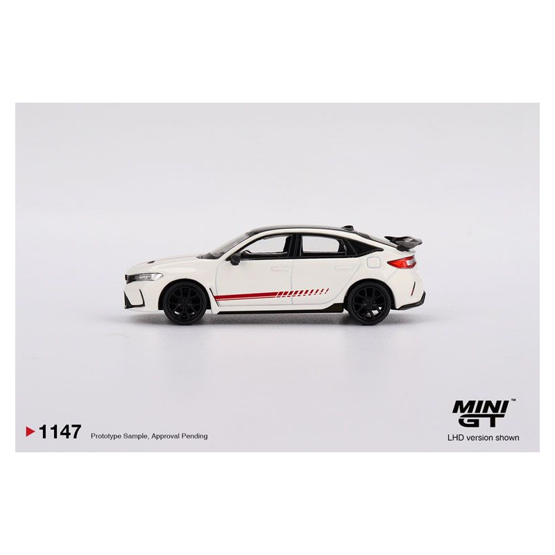 Honda Civix (FL-5) type R Ultimate Ed. Champ. '25, wit 1:64, Mini GT (1147)