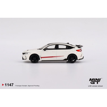 Honda Civix (FL-5) type R Ultimate Ed. Champ. '25, wit 1:64, Mini GT (1147)
