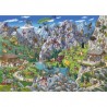 Cartoon Puzzels  "Alpine Fun "  Heye Puzzel 1000stukjes