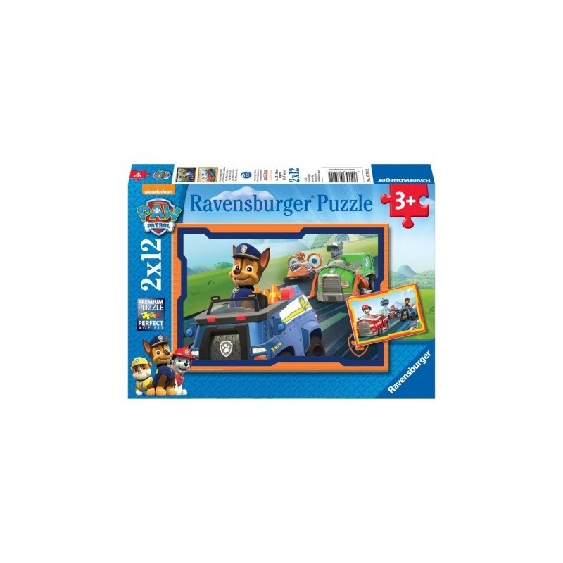 Ravensburger  2x12 stukjes Paw patrol in actie