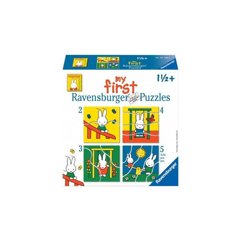 Ravensburger  puzzel 2+3+4+5 stukjes Nijntje