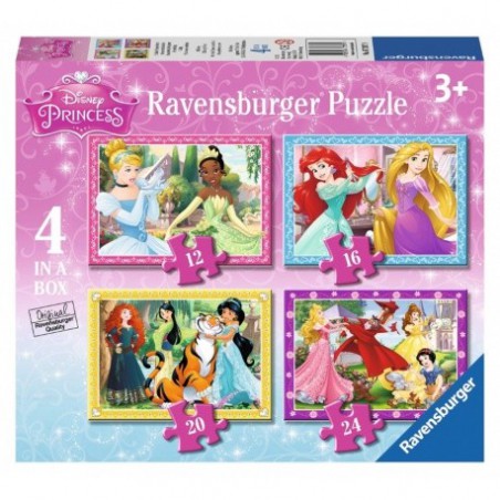 Ravensburger  puzzel 12+16+20+24 stukjes Disney prinsessen