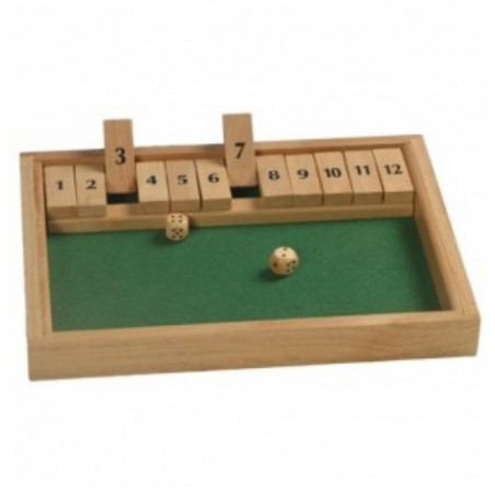 Dobbelspel  Shut the box 12