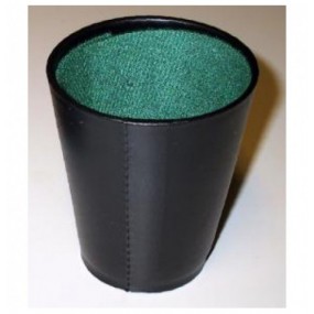 Pokerbeker zwart vinyl