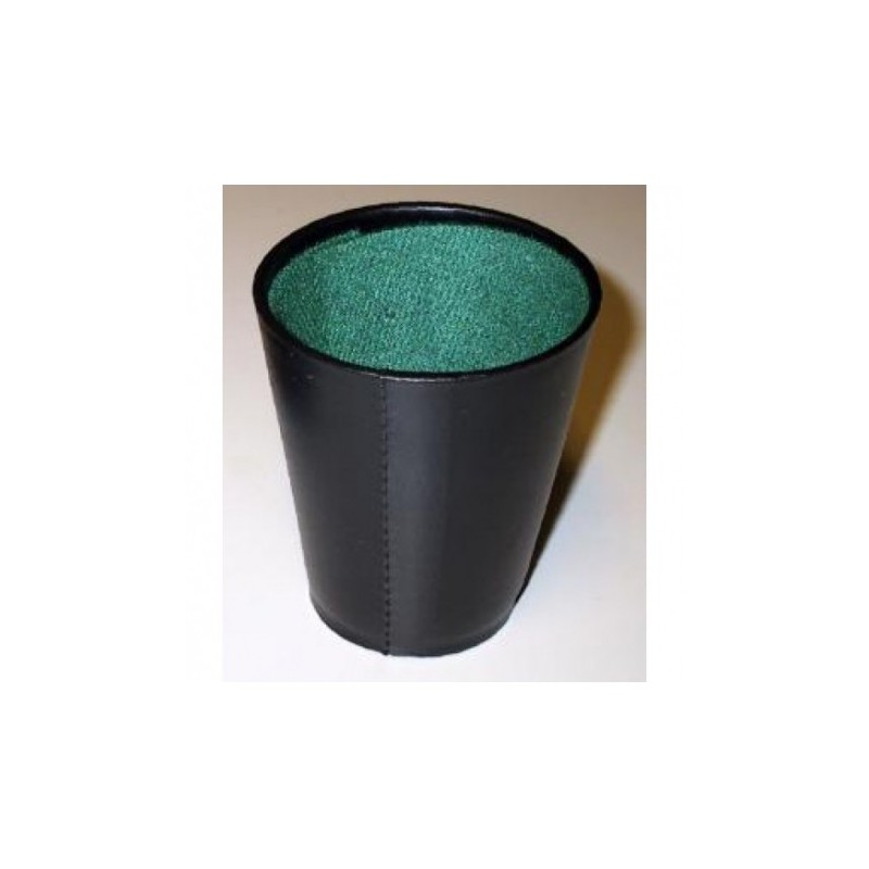 Pokerbeker zwart vinyl