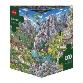 Cartoon Puzzels  "Alpine Fun "  Heye Puzzel 1000stukjes