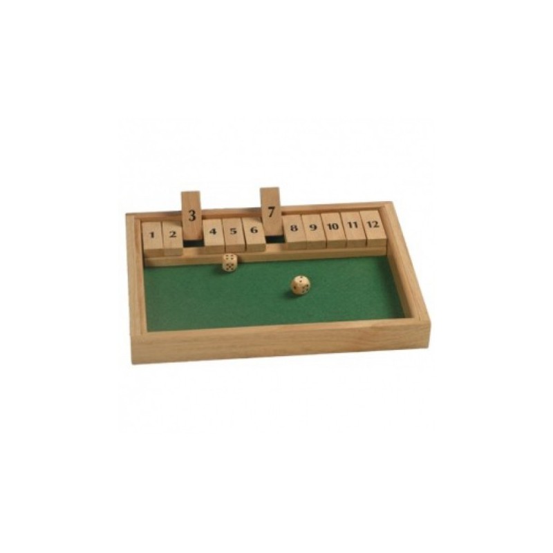 Dobbelspel  Shut the box 12