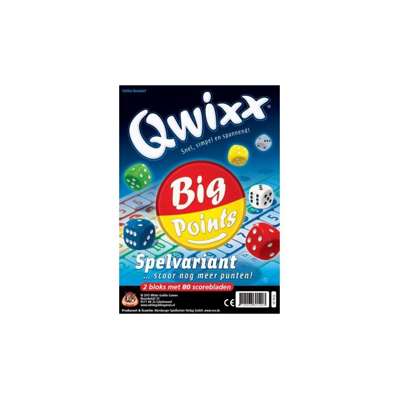 Qwixx: Scoreblok Big Points