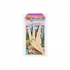 Kleerhangers hout (set van 3 stuks)