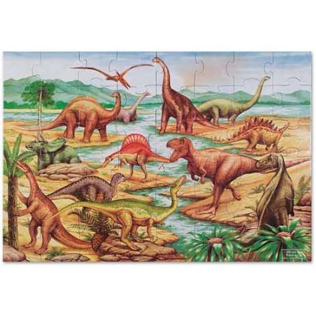 Melissa & Doug Vloerpuzzel dinosaurus