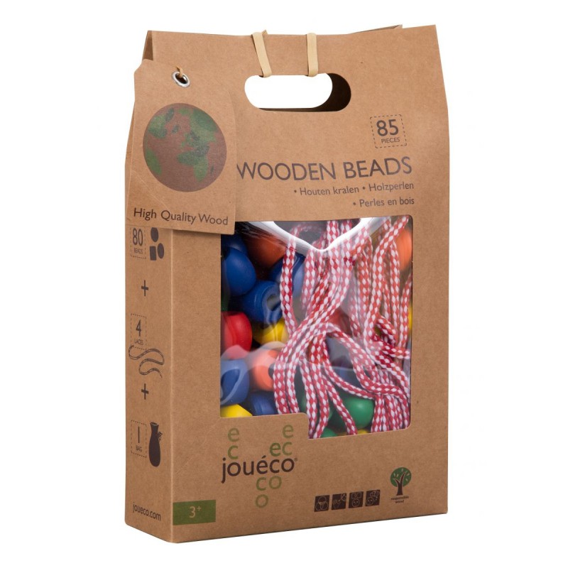Houten rijgkralen (papieren zak)