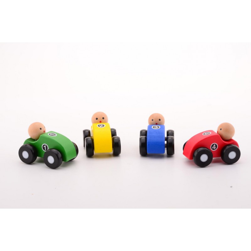 Houten auto (4 ass.)