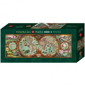 Wereldkaart classic, Heye puzzel 6000 stukjes
