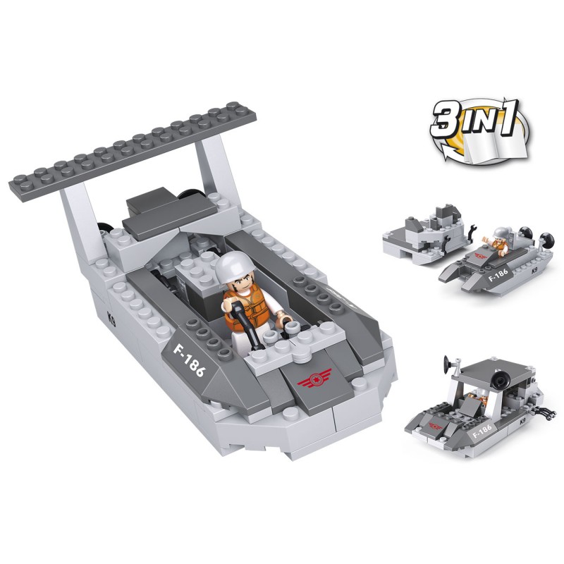 SLUBAN LANDINGSVAARTUIG 3-IN-1 M38-B0537D