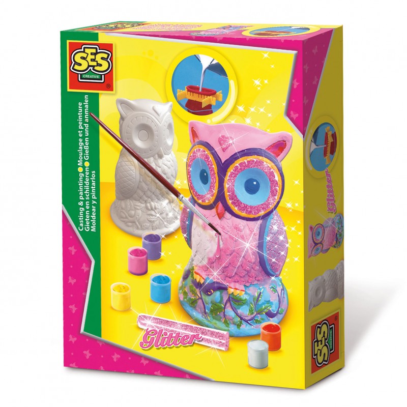 SES - Gieten en schilderen, uil