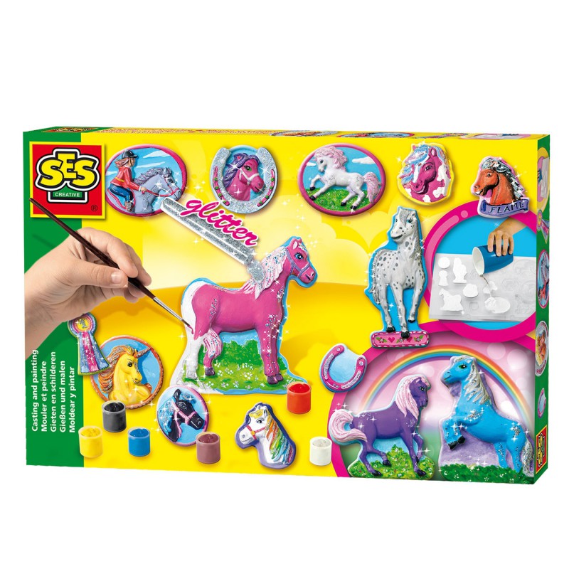 SES - Gieten en schilderen, fantasiepaarden