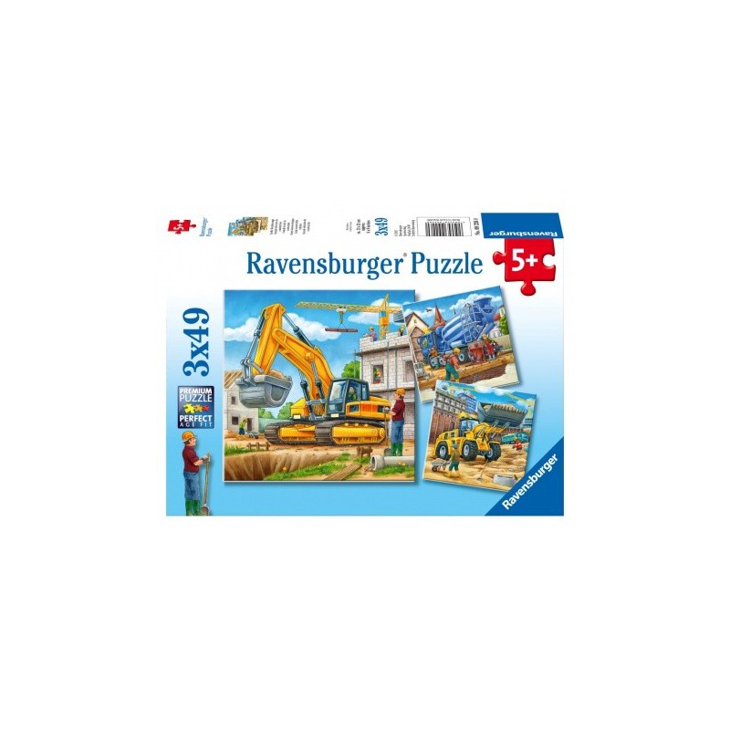 Ravensburger 49stukjes Grote bouwvoertuigen