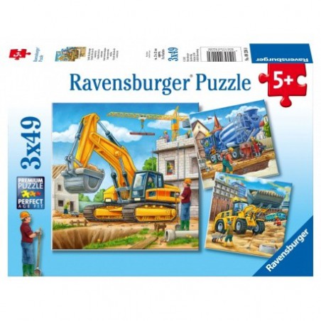 Ravensburger 49stukjes Grote bouwvoertuigen