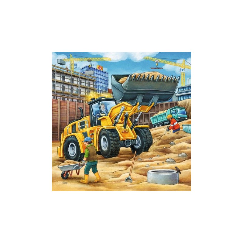 Ravensburger 49stukjes Grote bouwvoertuigen