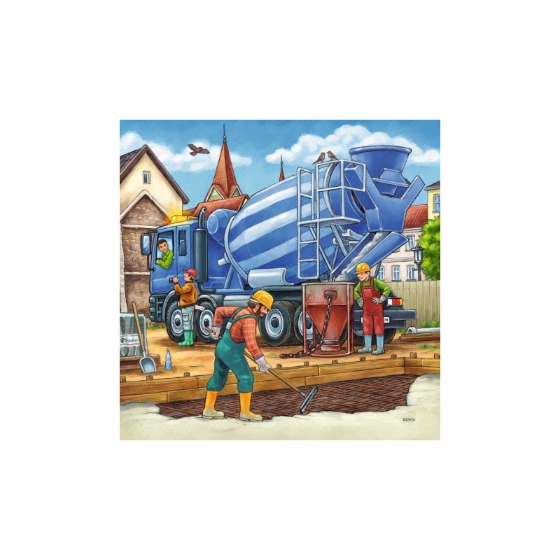 Ravensburger 49stukjes Grote bouwvoertuigen