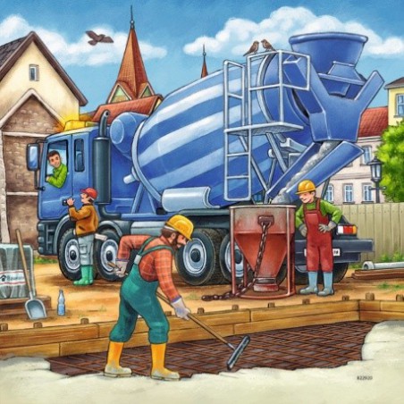 Ravensburger 49stukjes Grote bouwvoertuigen