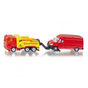 Siku 1667 - Afsleepauto met bus 1:87